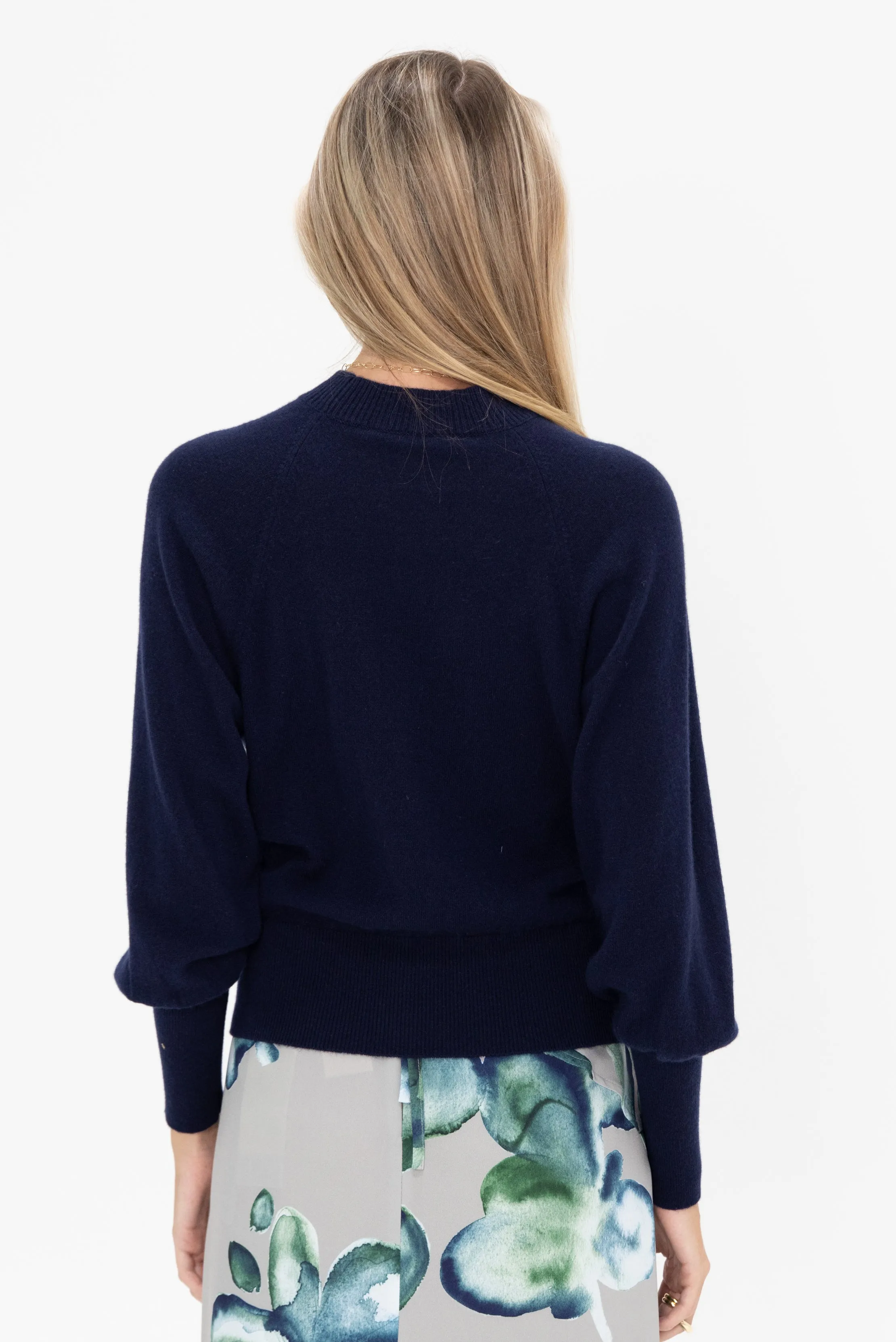 Light Cashmere Sweater, Midnight