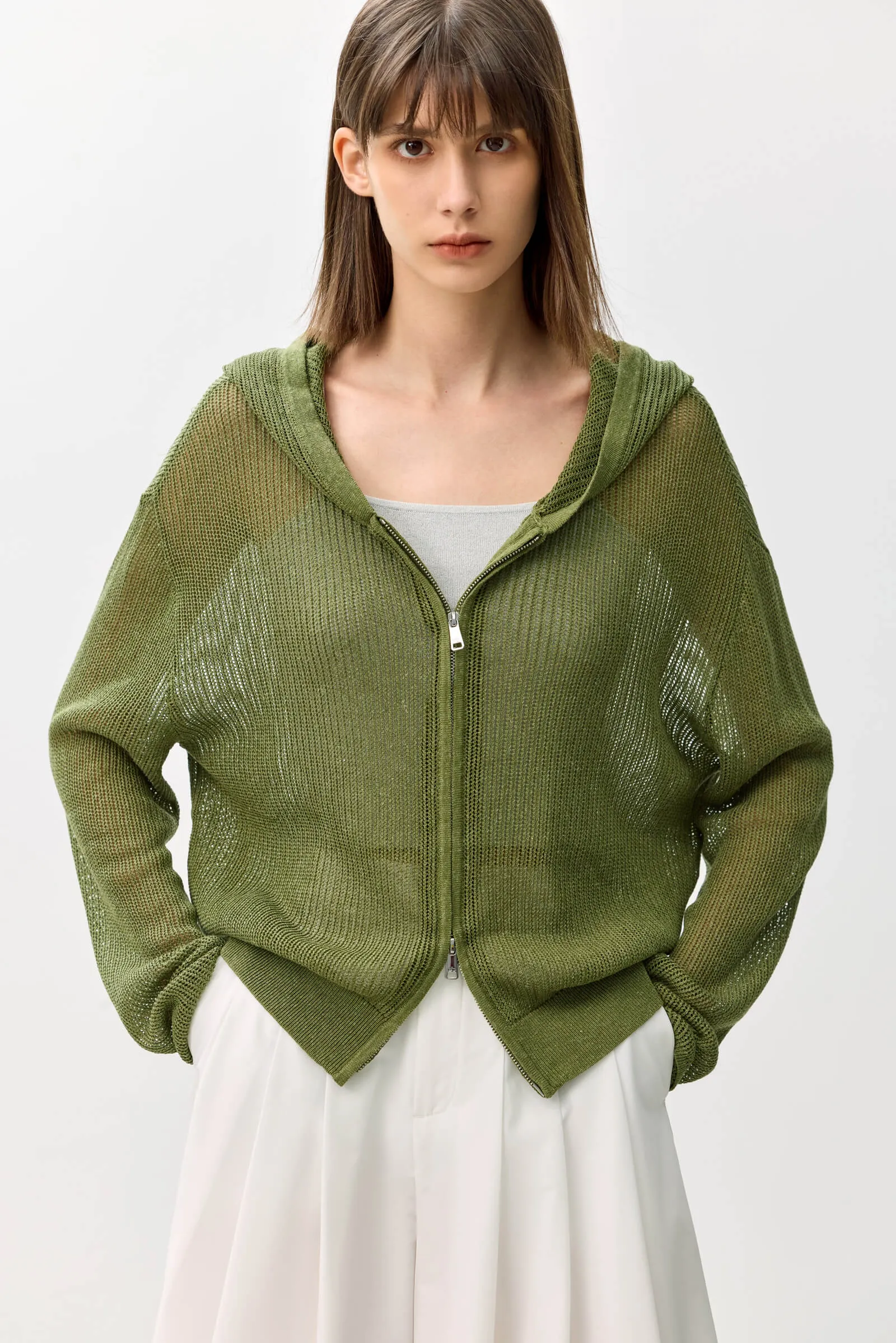 LILY Breathable Hooded Cardigan