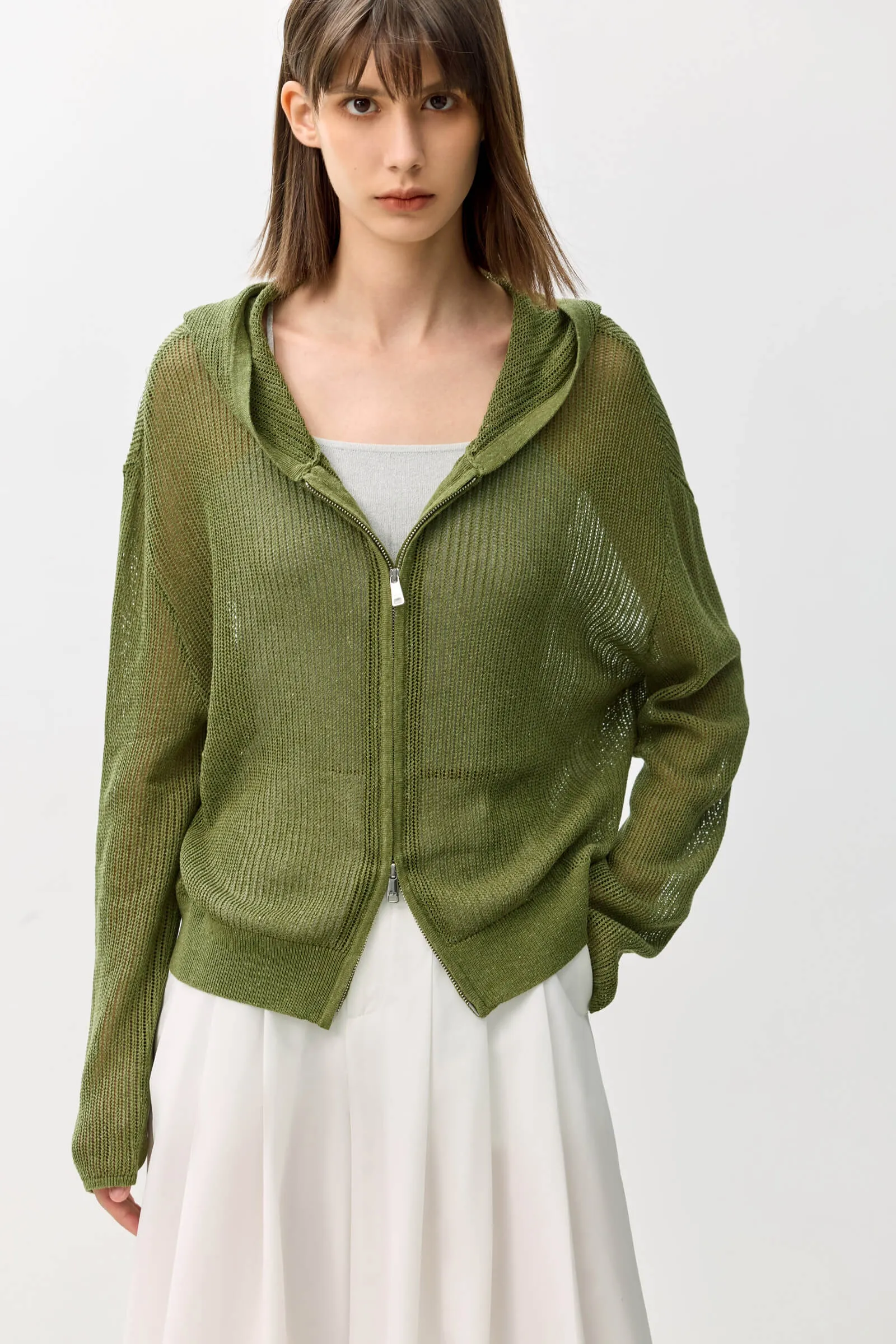 LILY Breathable Hooded Cardigan