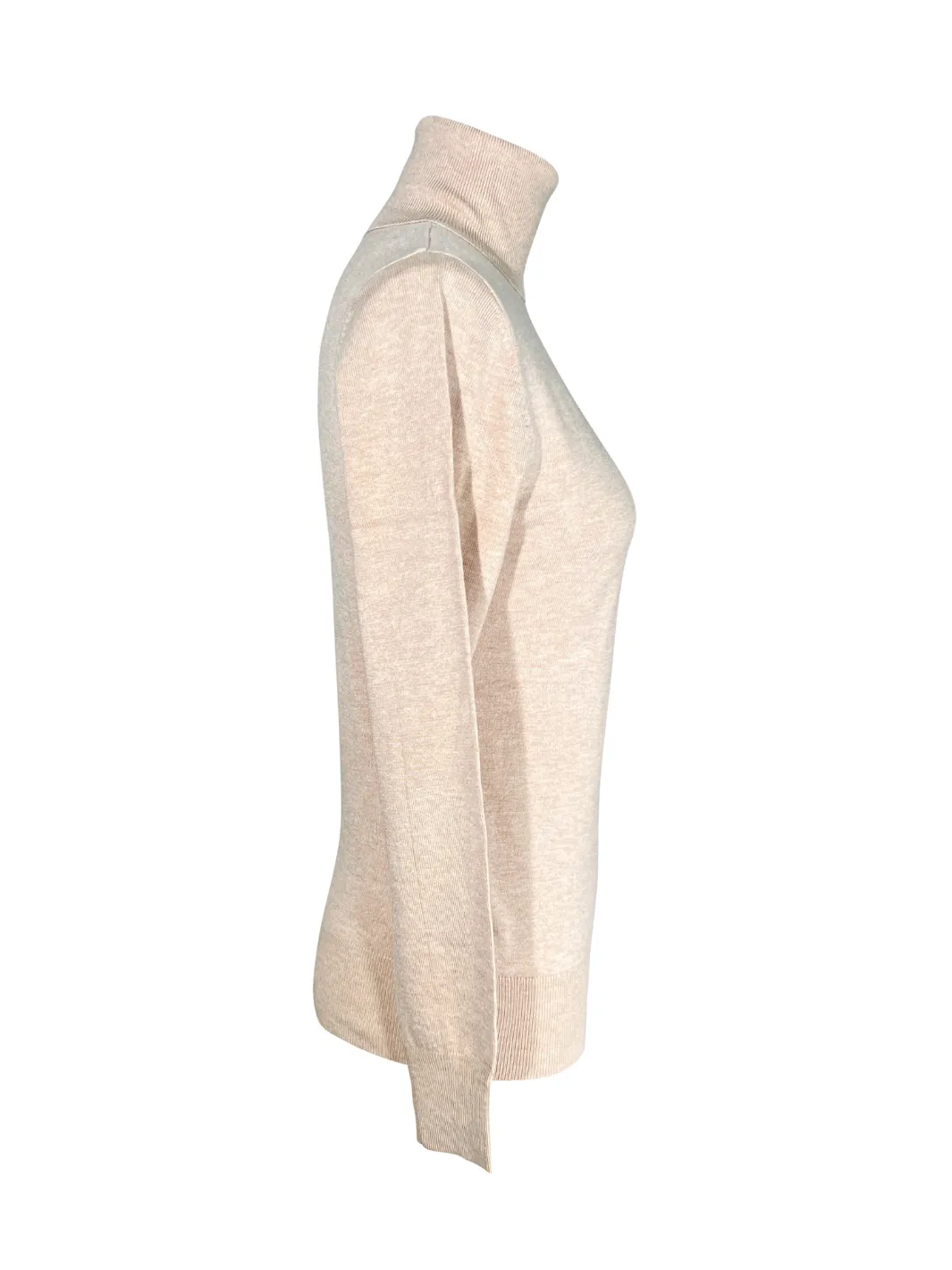 Luxe Beige Turtleneck