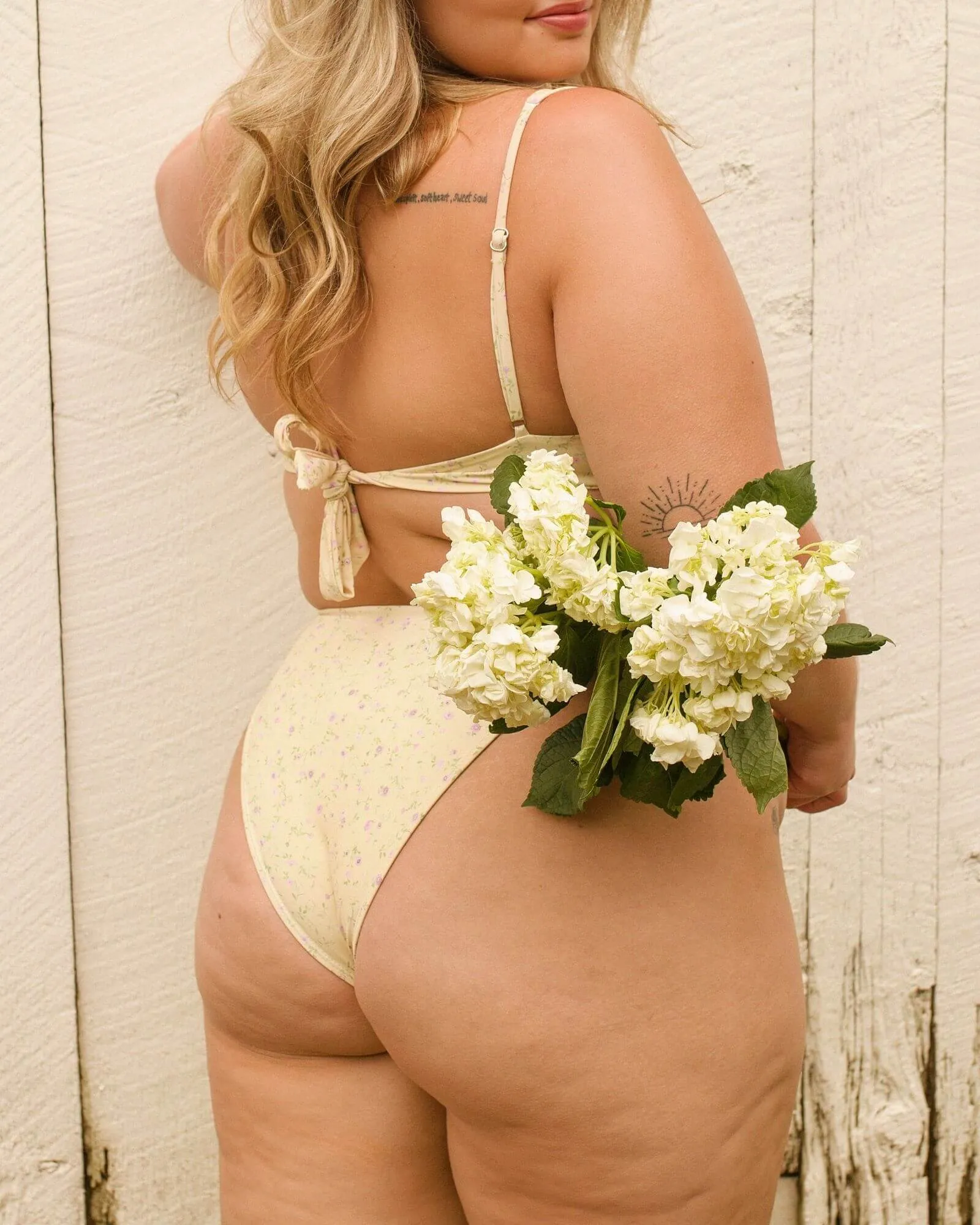 Marina bottom brazilian - Floral yellow