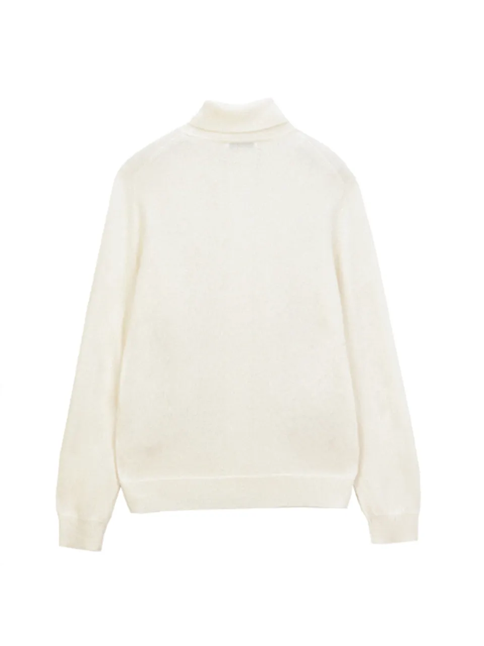 Men Turtleneck Sweater_Vintage White