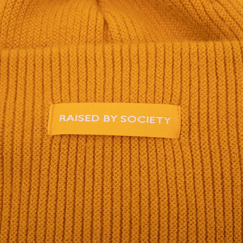 MUSTARD YELLLOW TRADITIONAL BEANIE