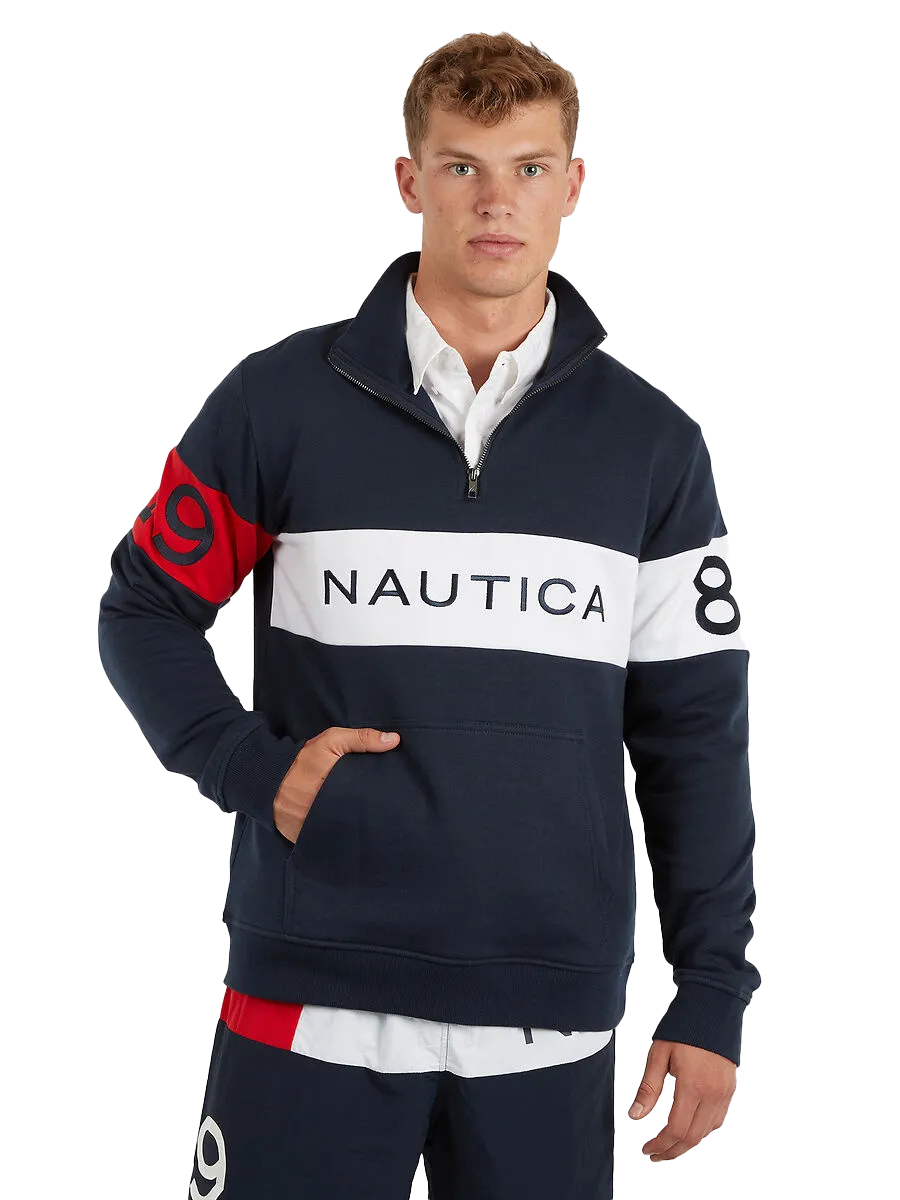 Nautica Cairn Reg Mens 1/4 Zip Pullover