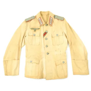 Original German WWII Panzer Summer Lieutenant Tunic