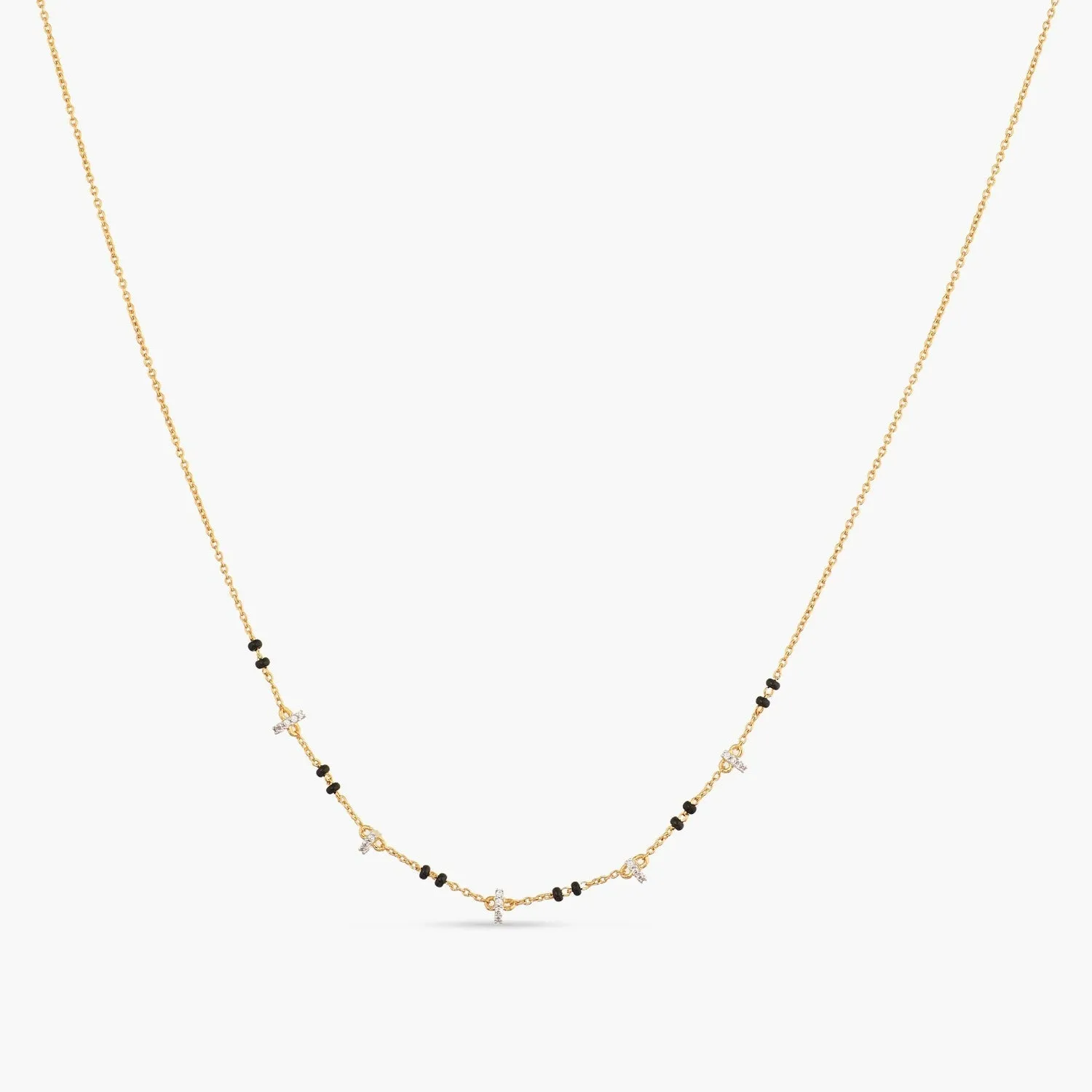 Osha CZ Silver Mangalsutra