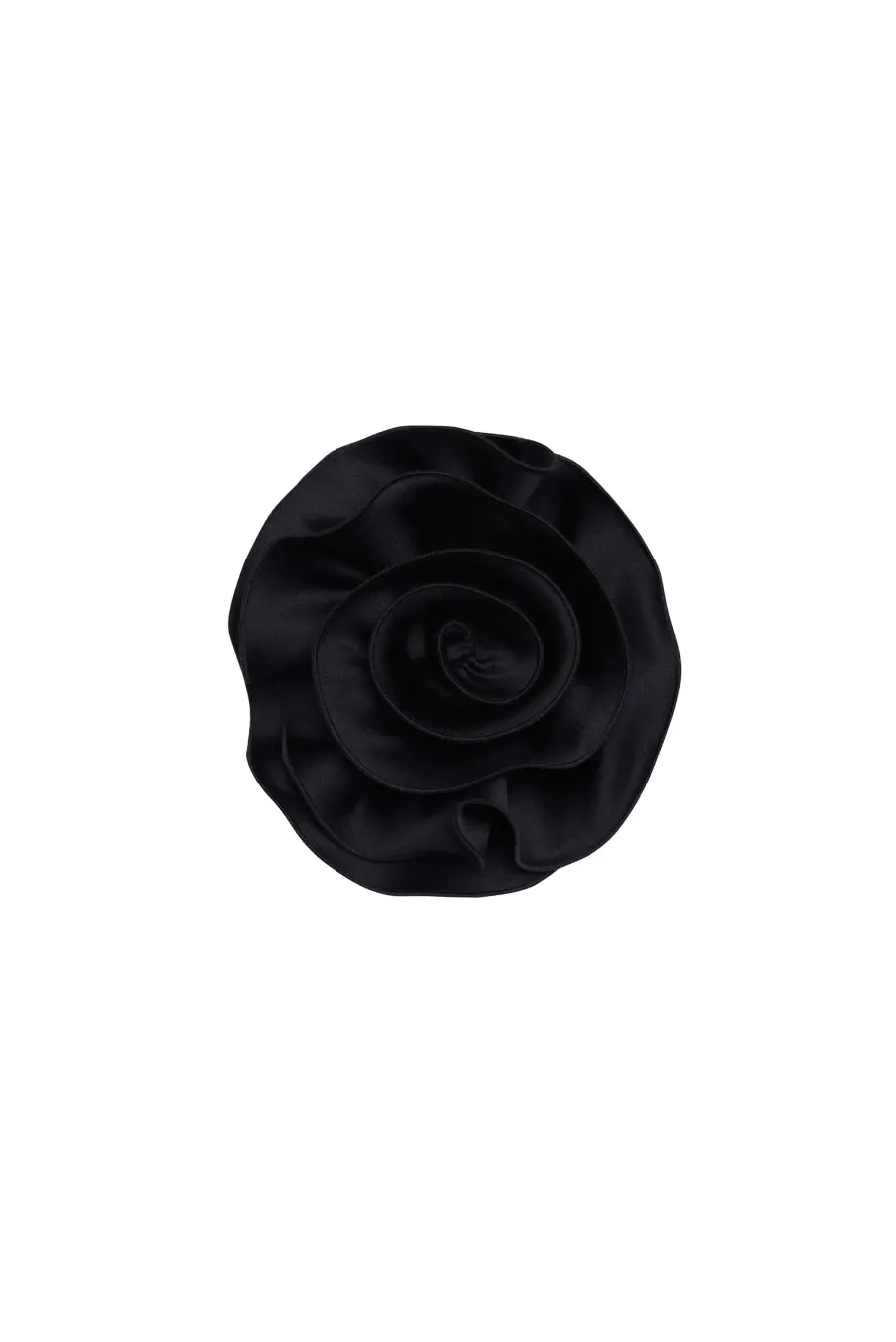 ROSE NECK TIE BLACK SMALL