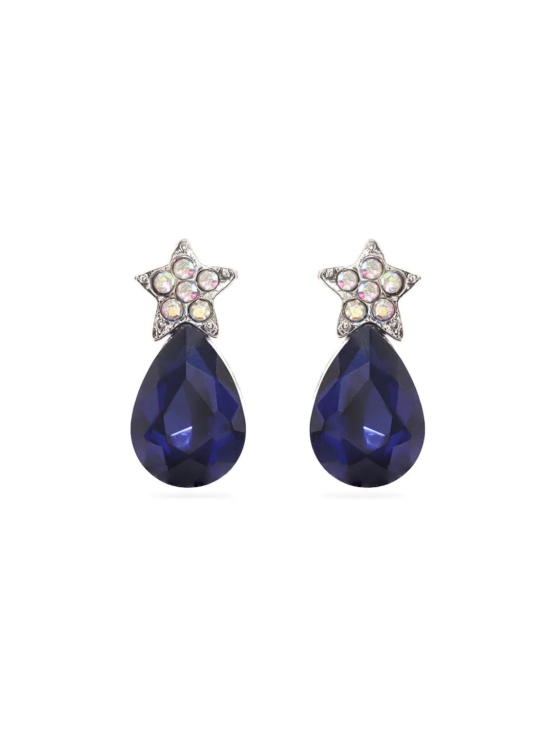 Rubans Petite Blue Stone Studs for Everyday Elegance