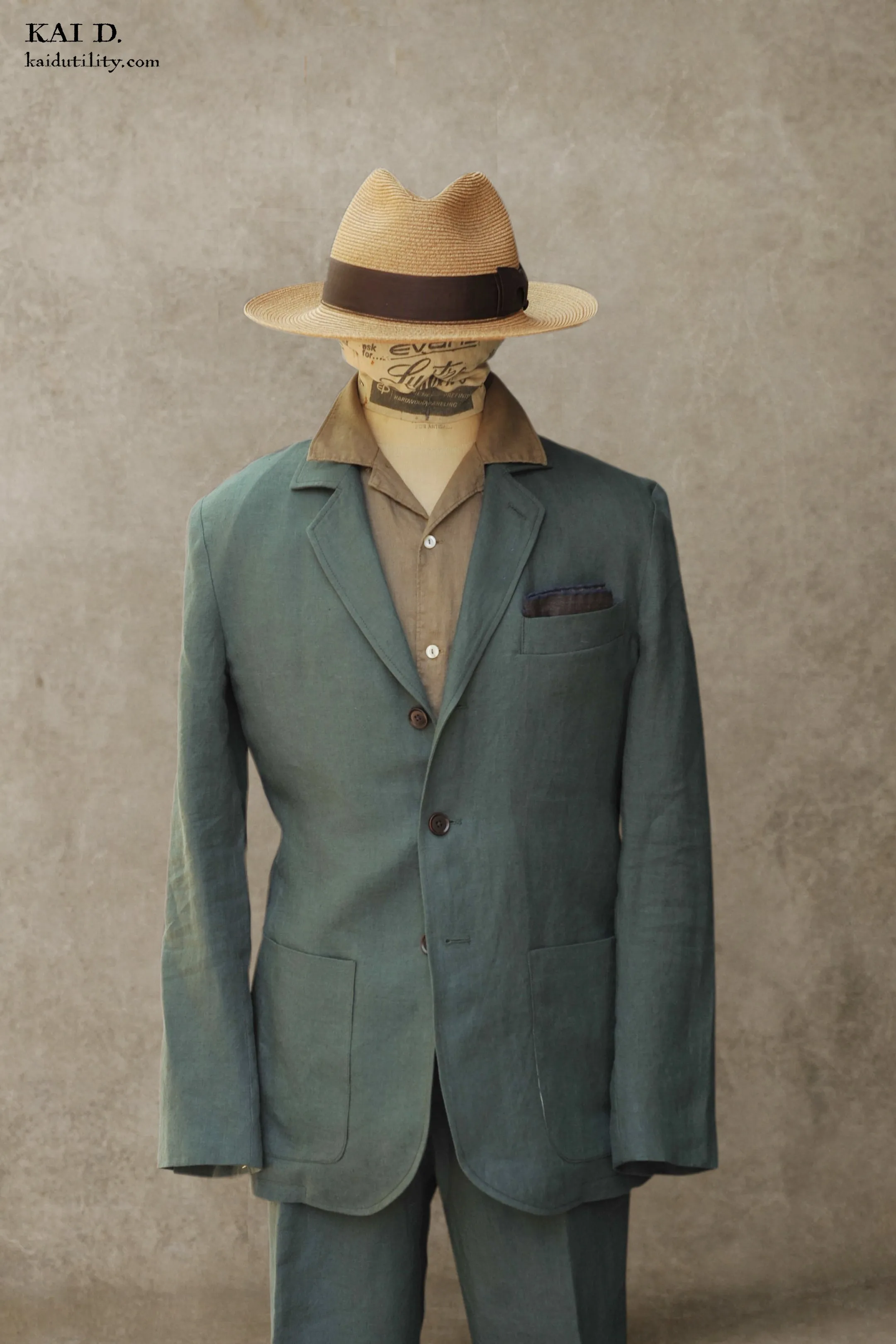 Shoemaker's Jacket - Jade Belgian Linen - S, M