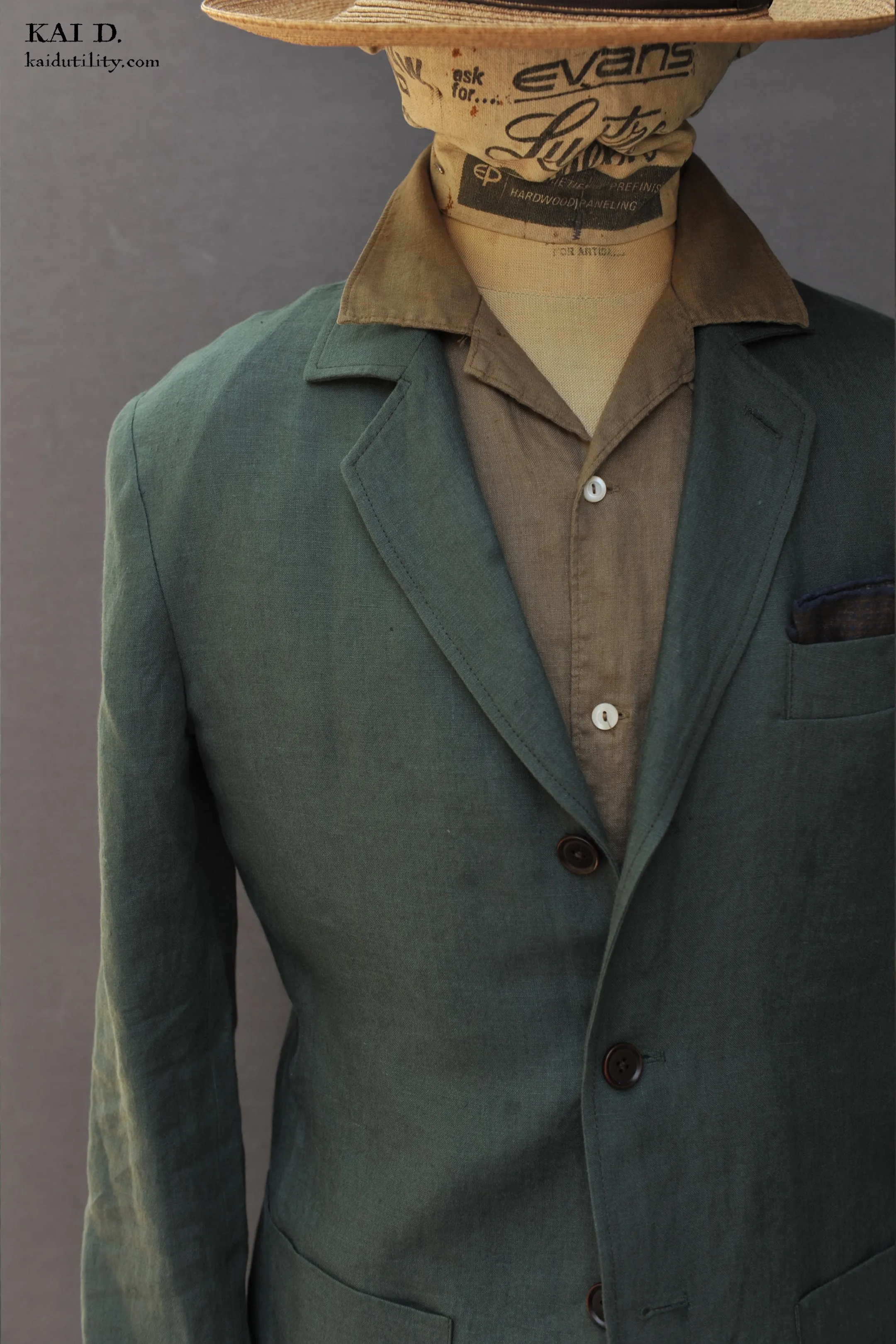 Shoemaker's Jacket - Jade Belgian Linen - S, M