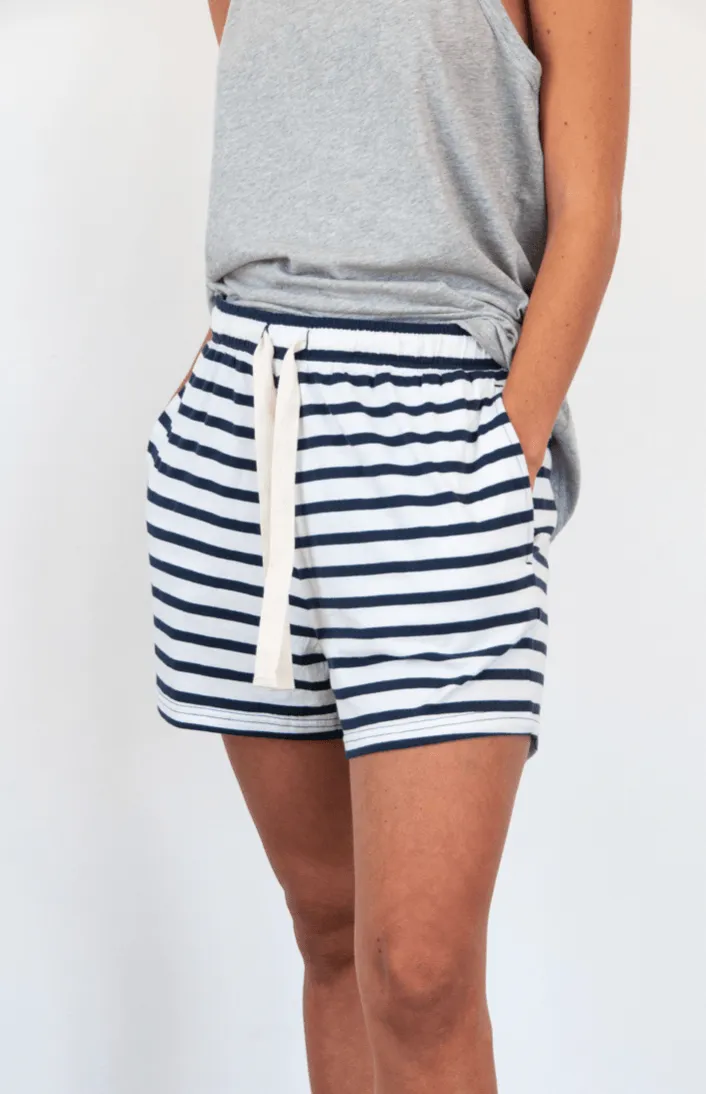 Somers Short Navy Stripe