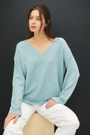 Stop The Cold Relaxed V-Neck Sweater