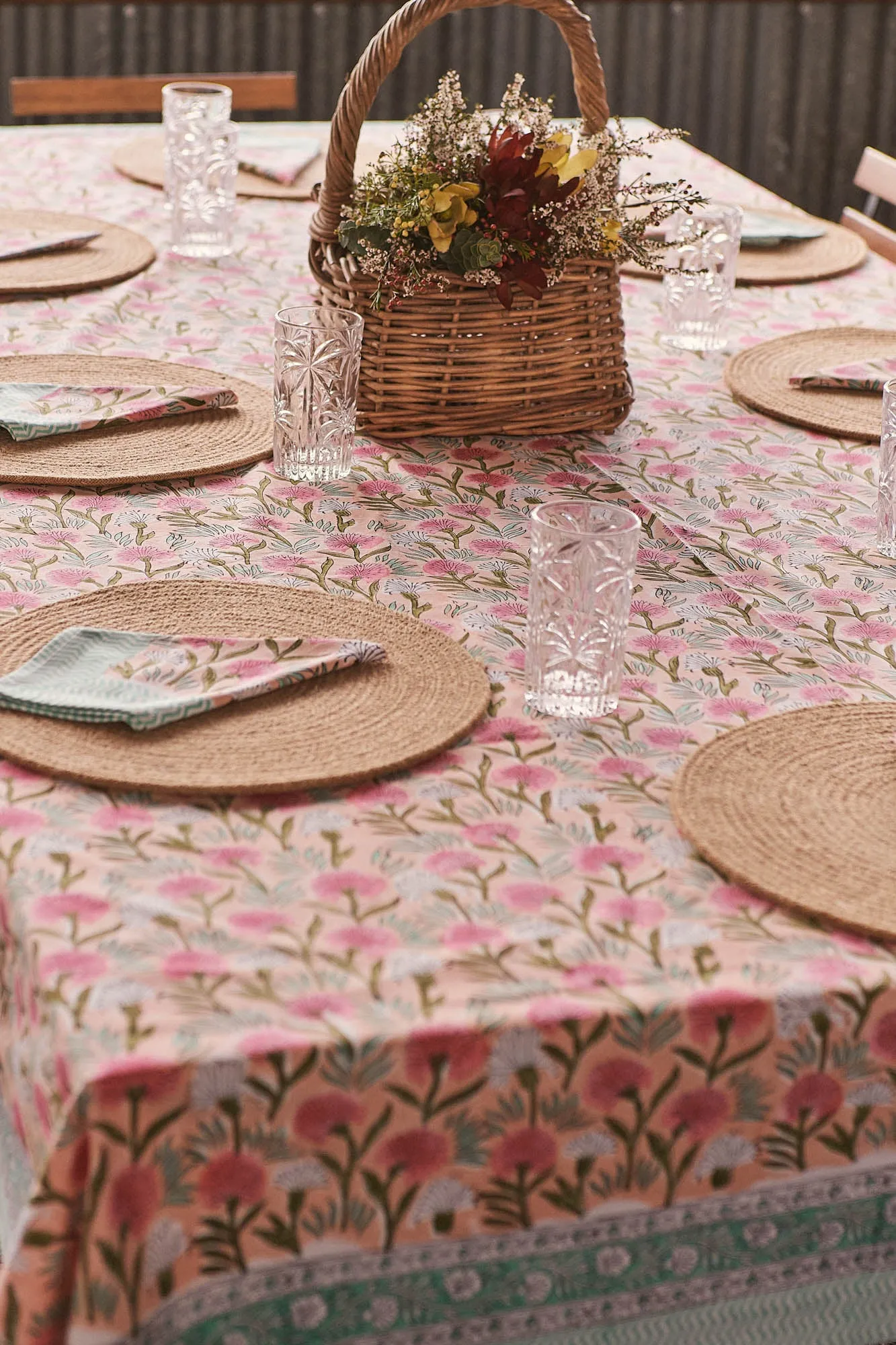 Tablecloth & Napkin Set Fairy Clock