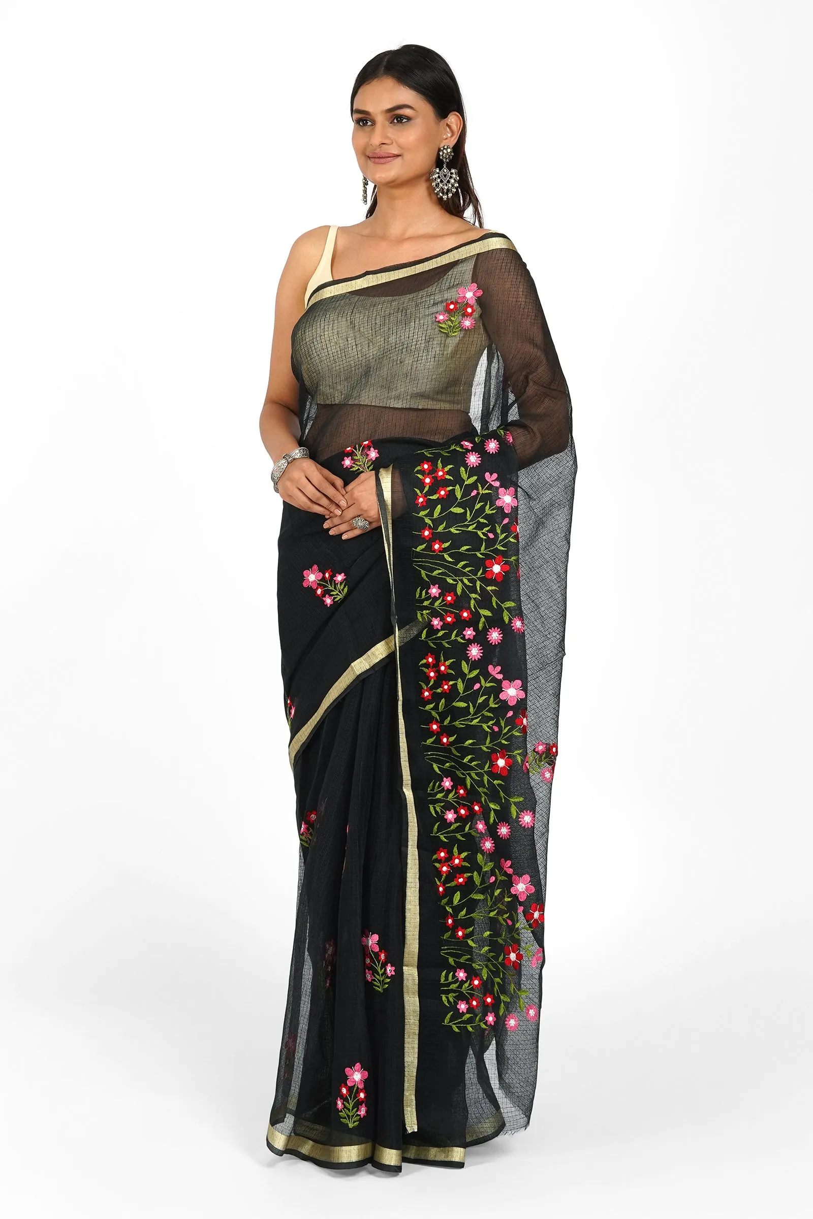 Teejh Esha Kota Embroidered Saree