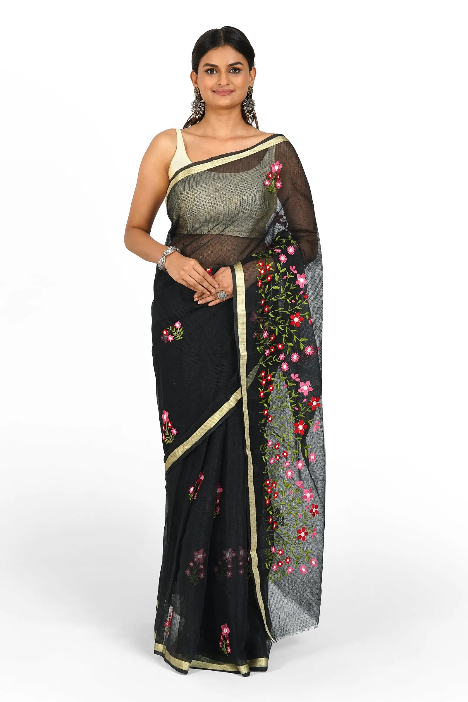 Teejh Esha Kota Embroidered Saree