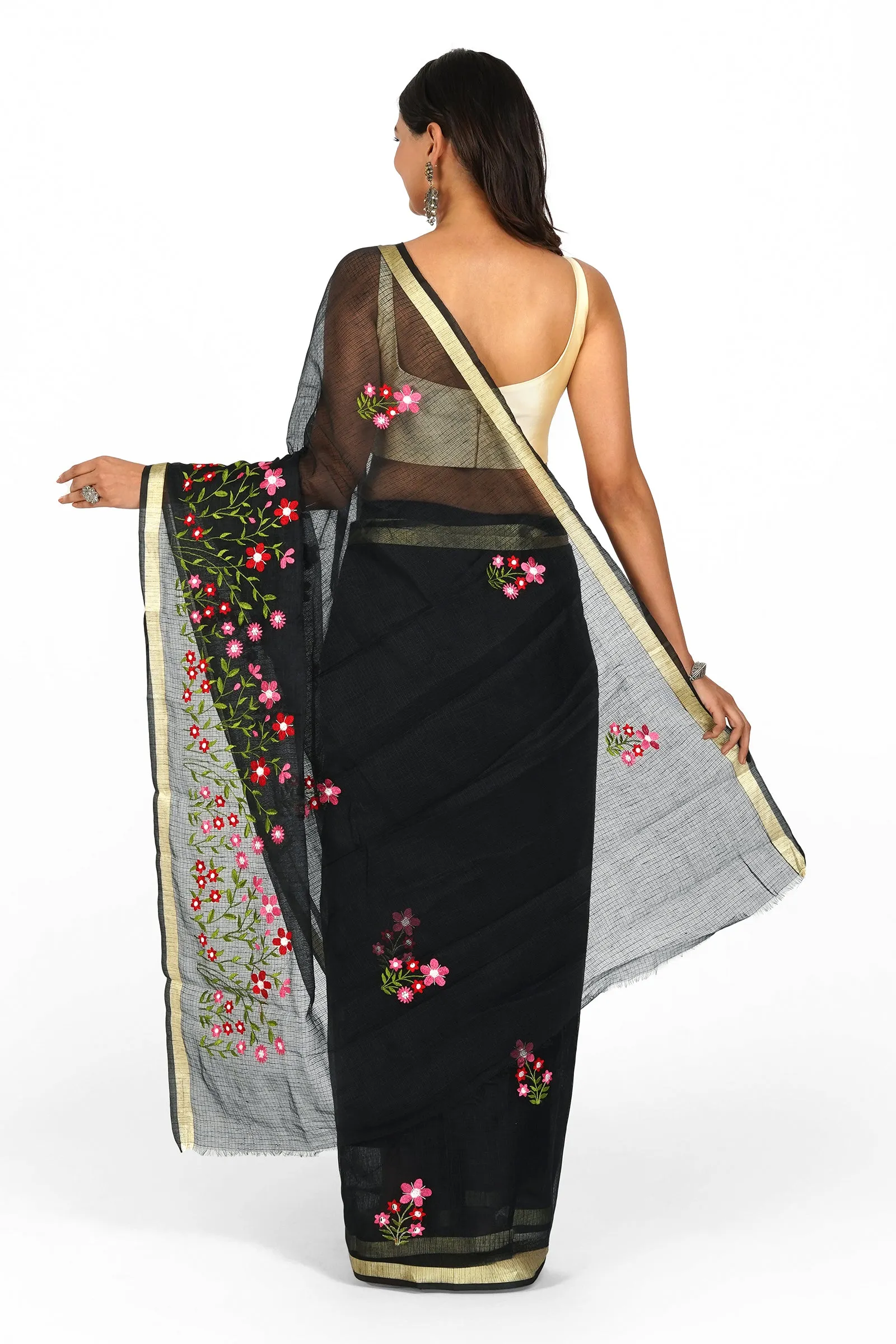 Teejh Esha Kota Embroidered Saree