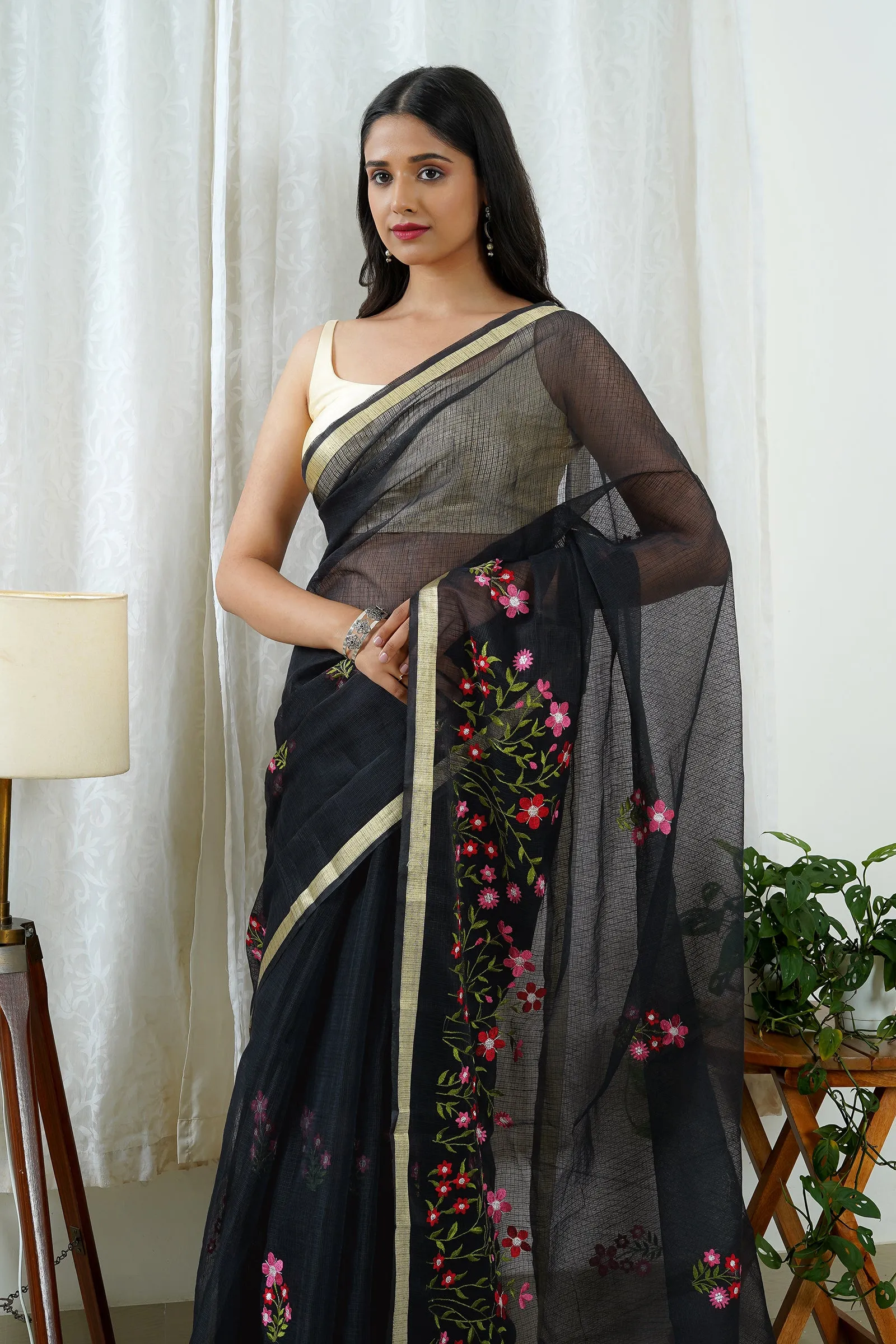 Teejh Esha Kota Embroidered Saree