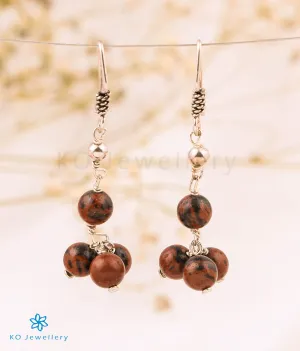 The Mahogany Obsidian Silver Gemstone Earring