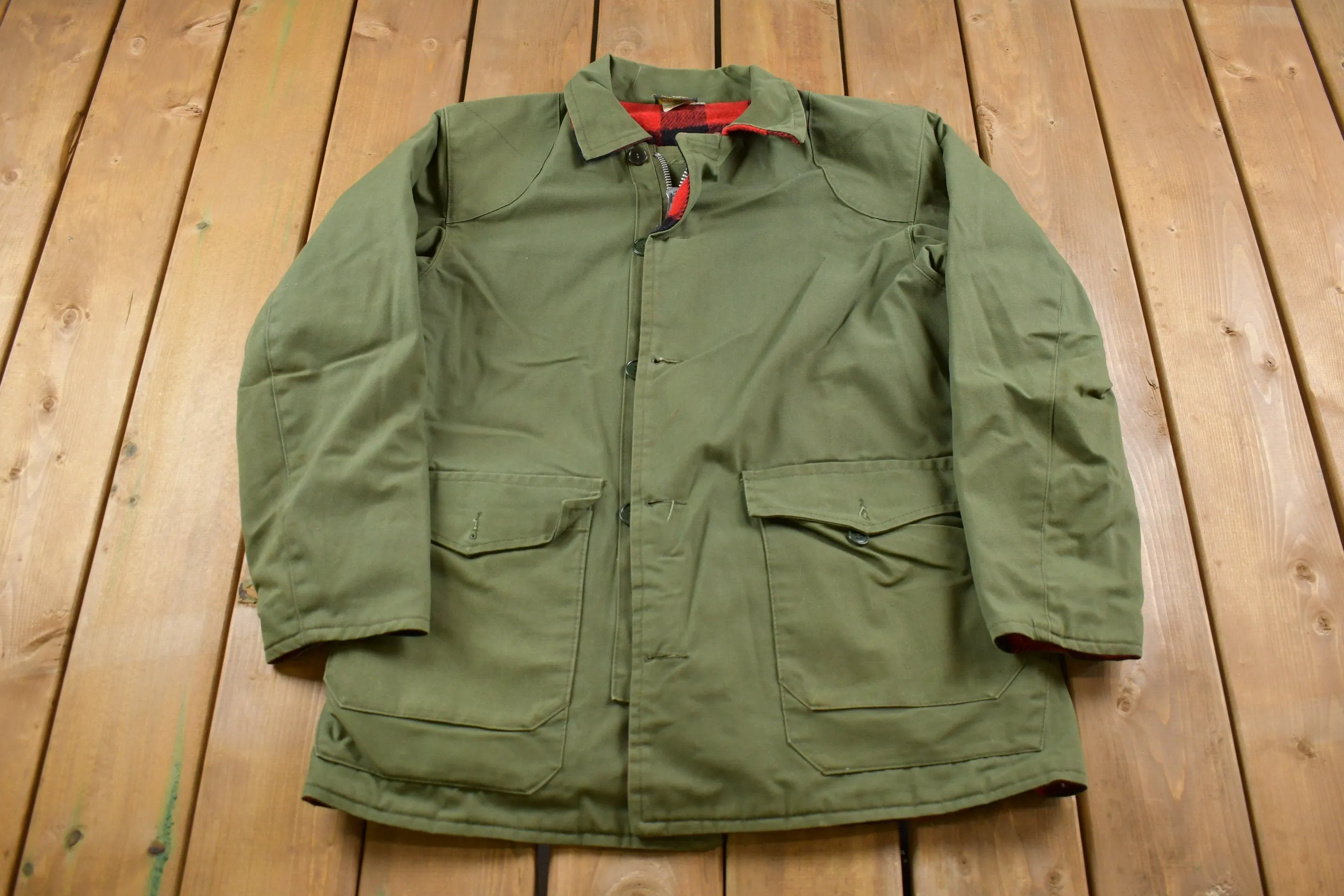 Vintage 1980s Thermo King Wool Military