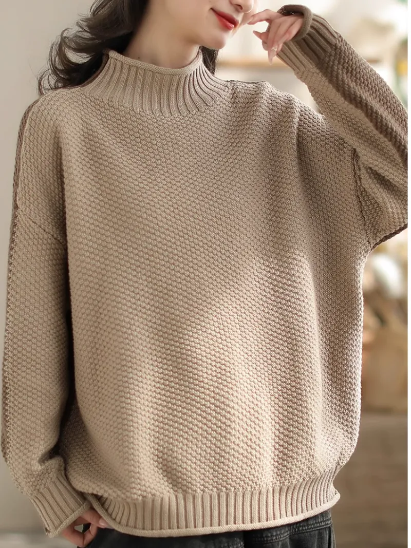 Women's Warm Embrace Turtleneck Loose Casual Sweater