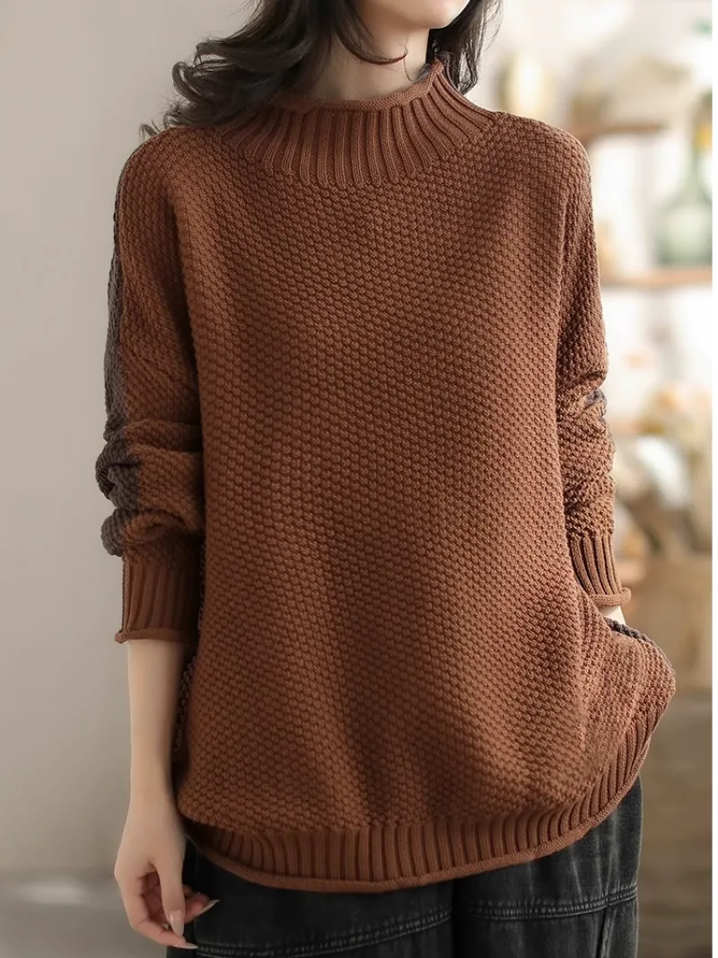 Women's Warm Embrace Turtleneck Loose Casual Sweater