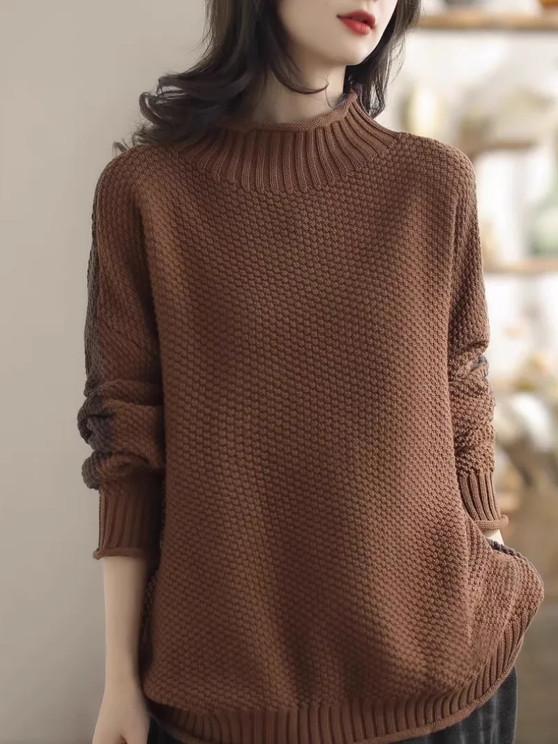 Women's Warm Embrace Turtleneck Loose Casual Sweater