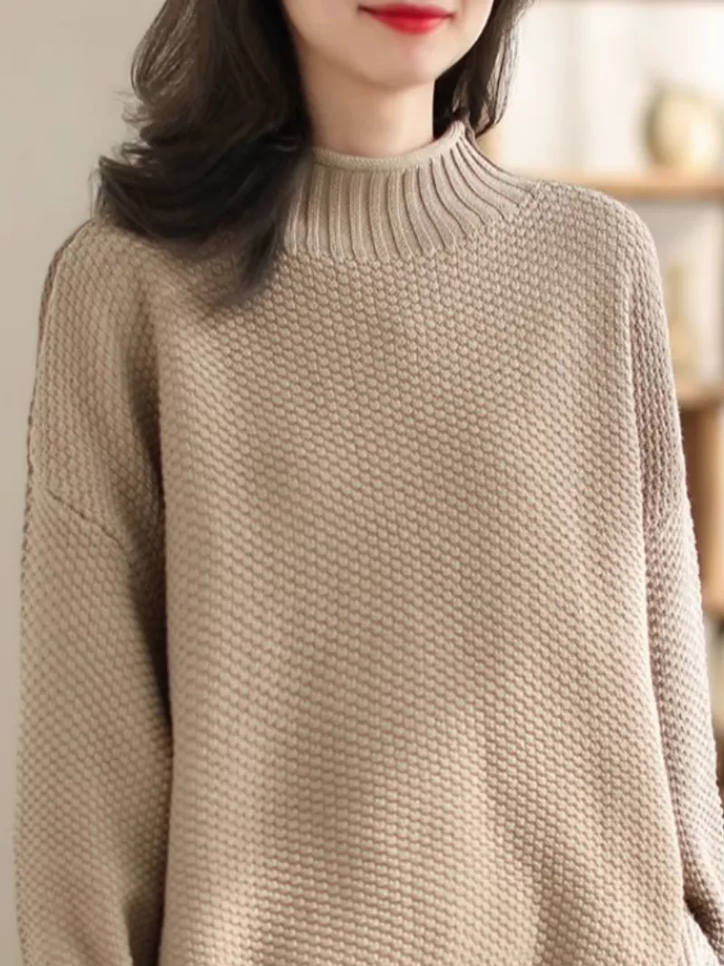 Women's Warm Embrace Turtleneck Loose Casual Sweater