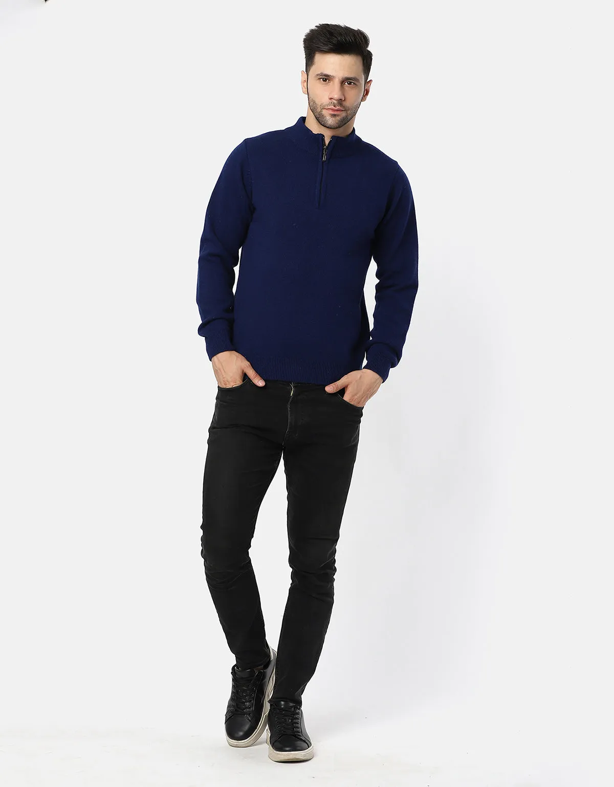 Woolen T-Neck Sweater For Men