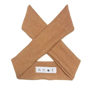 Wrap Bow Headwrap // Almond KNIT