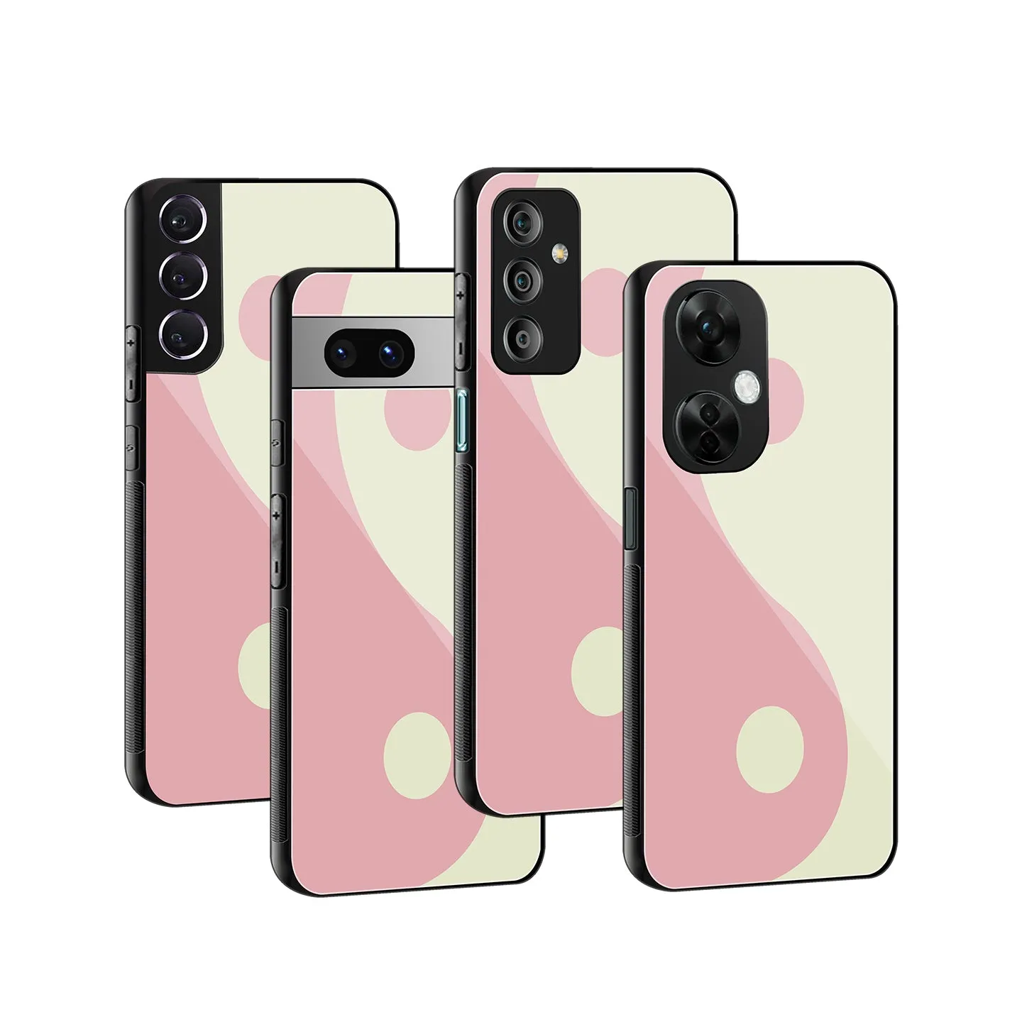 Yin Yang Pink Phone Cover | Glass Case