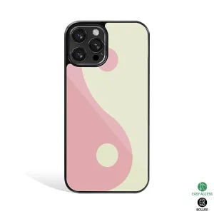 Yin Yang Pink Phone Cover | Glass Case